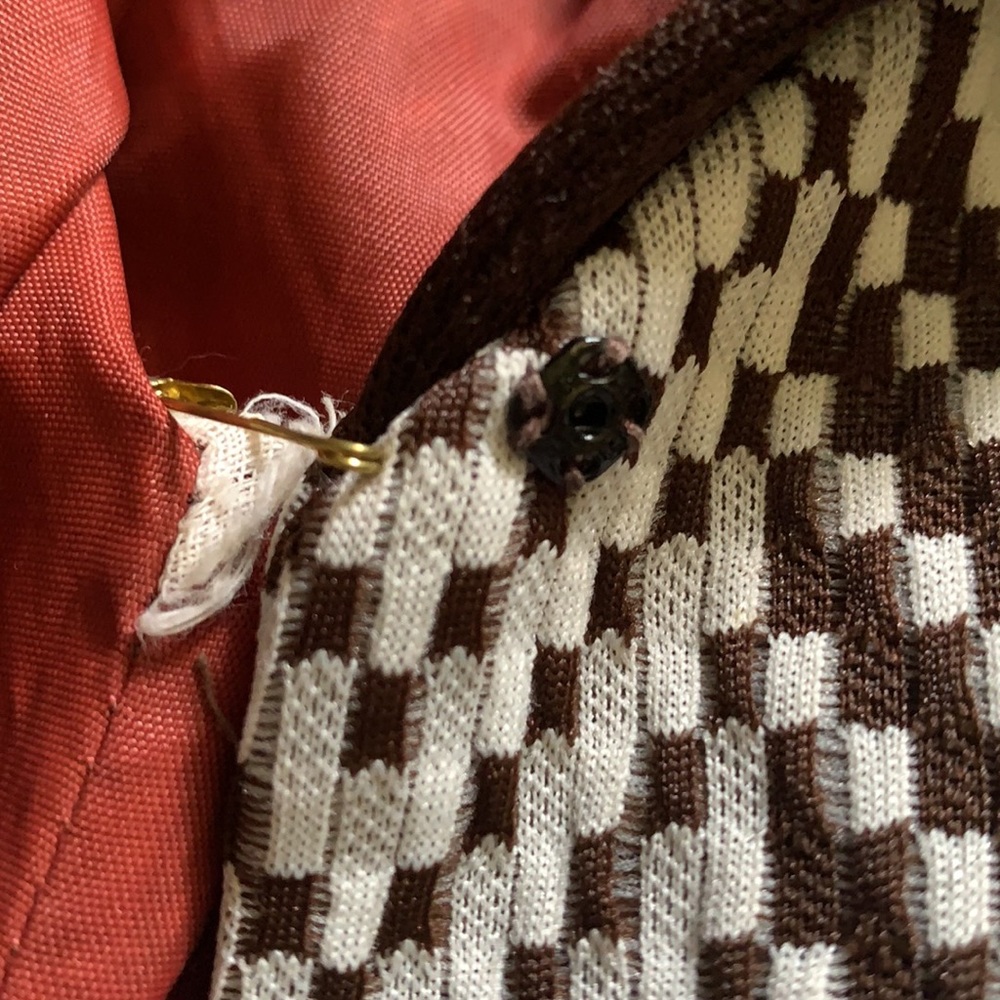 Gorgeous 60’s 70’s RARE vintage long checkered coat - Picture 15 of 15